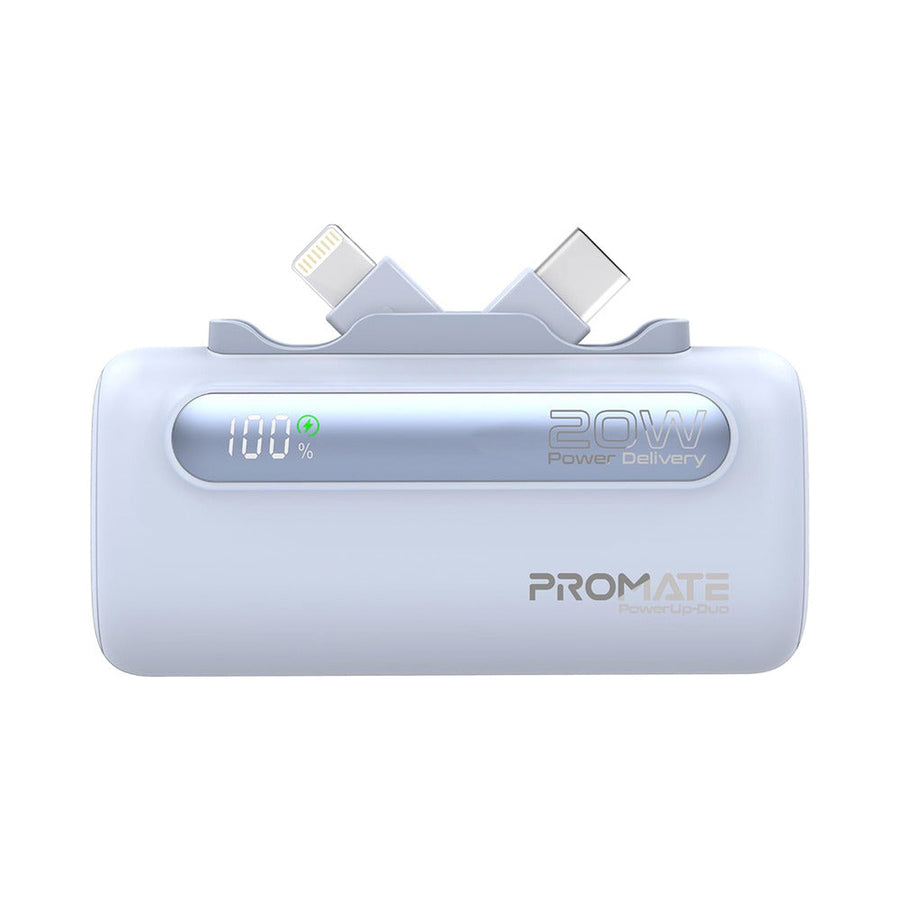 Promate (PowerUp-Duo), 5000mAh Mini Power Bank