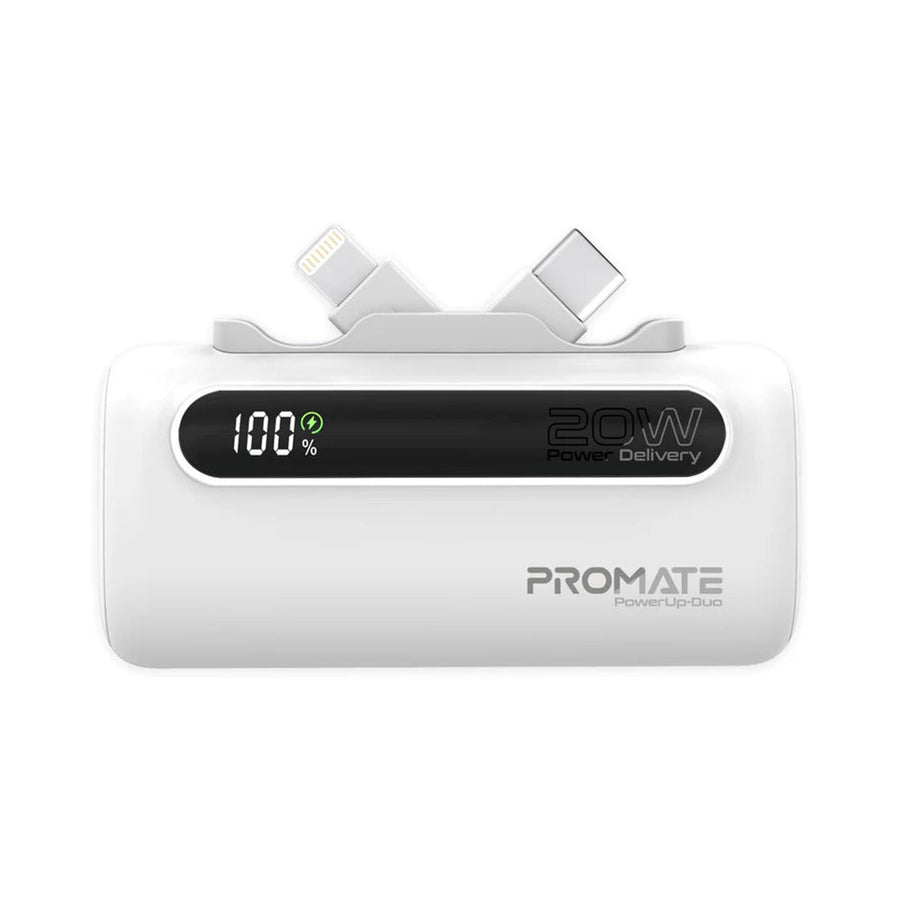 Promate (PowerUp-Duo), 5000mAh Mini Power Bank