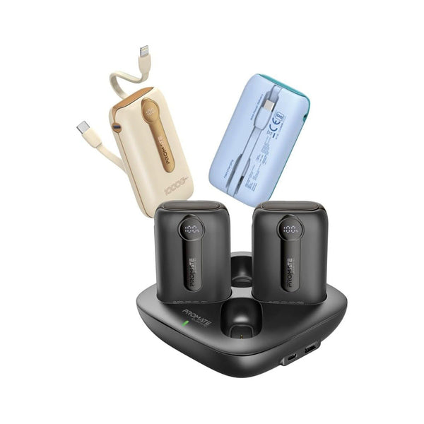 Promate (Quatro-10) 4-piece power bank kit, 10,000mAh