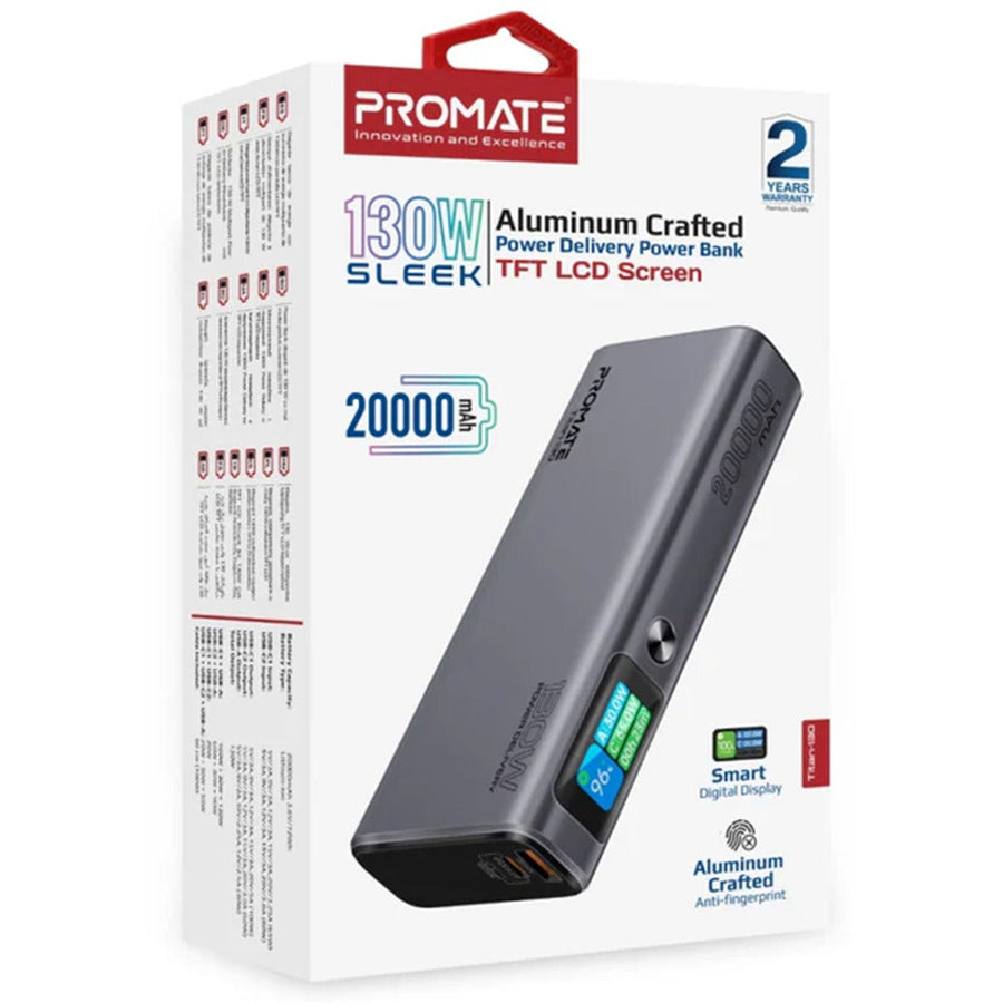 Promate (Titan-130) 20000mAh Portable Charger 130W