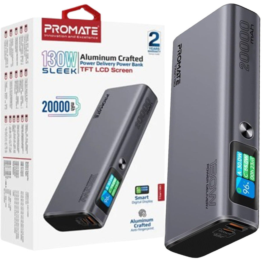 Promate (Titan-130) 20000mAh Portable Charger 130W