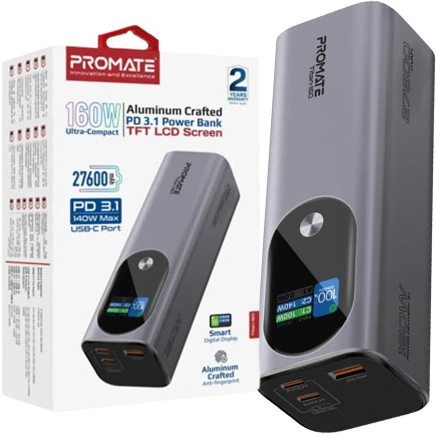 Promate (Titan-160) 27600mAh Portable Charger 160W