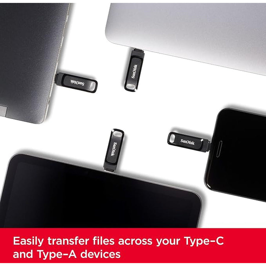 SanDisk SDDDC3 64GB Ultra Dual Drive Go USB-C & USB-A Flash Drive