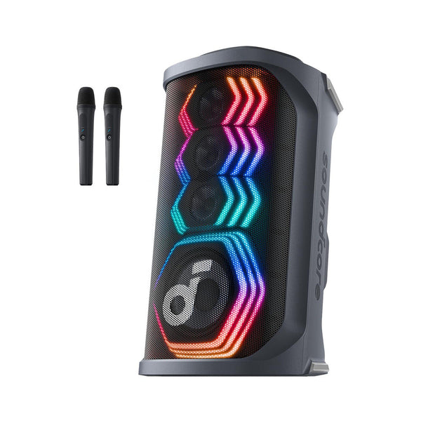 Anker Soundcore Rave 3S 200W AI Karaoke Party Speaker with Wireless Microphones