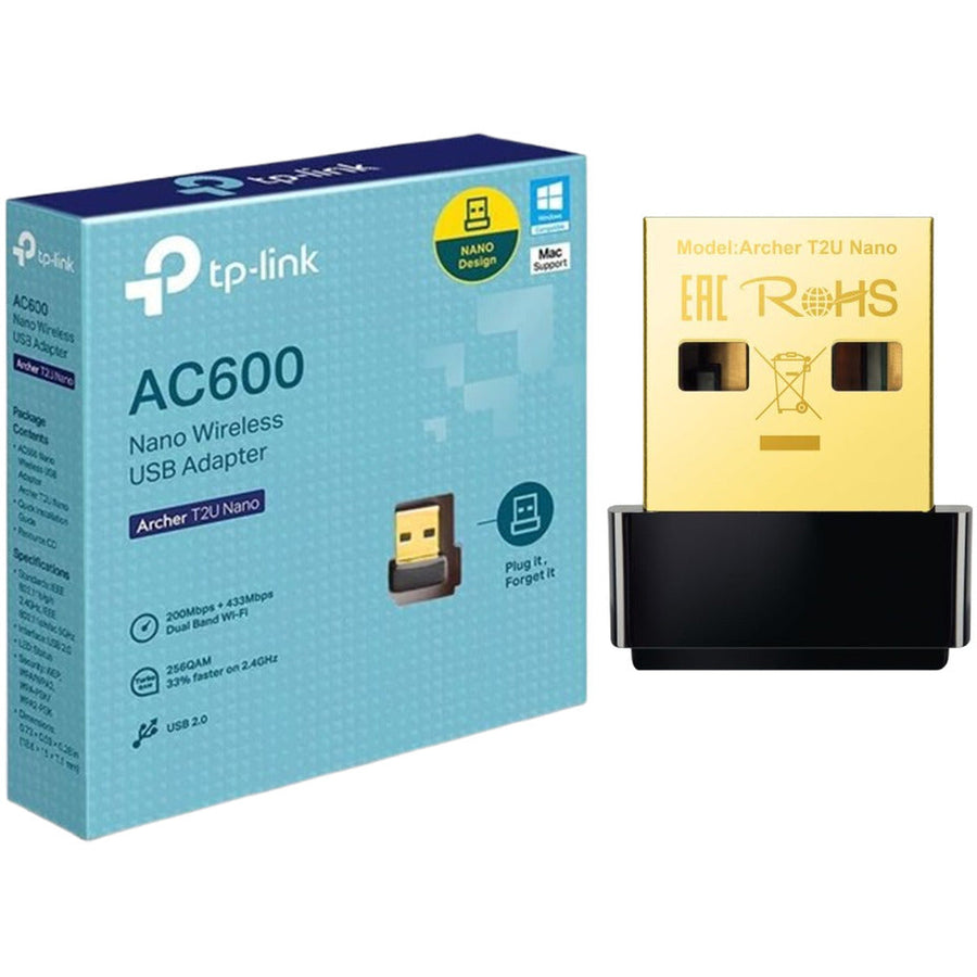 TP-Link Nano AC600 USB Wi-Fi Adapter(Archer T2U Nano)