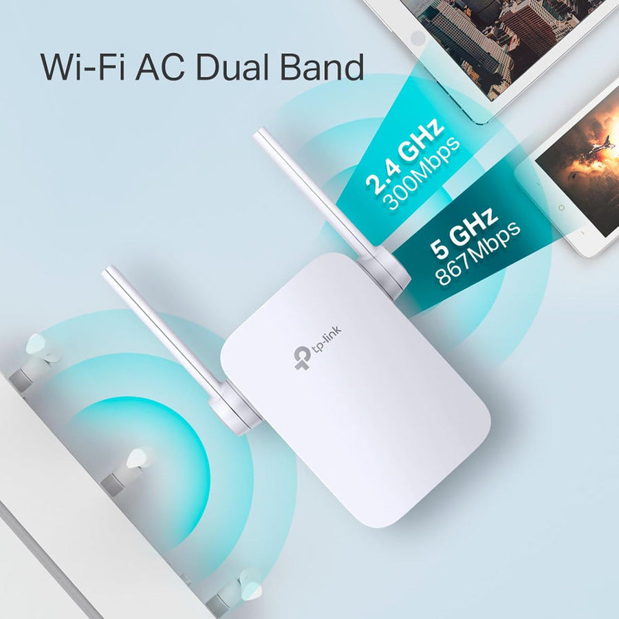 TP-Link RE305 AC1200 Dual-Band Wi-Fi Range Extender – 2.4GHz & 5GHz, 1200Mbps, Access Point Mode