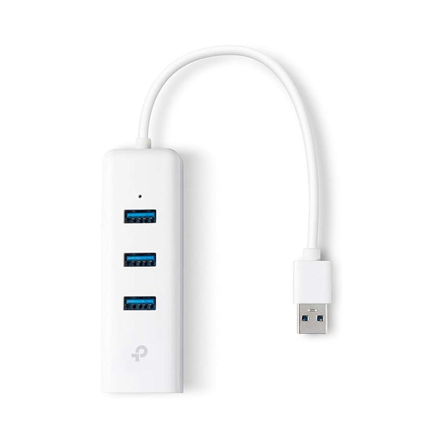 TP-Link UE330 USB 3.0 3-Port Hub & Gigabit Ethernet Adapter – 5Gbps USB, 1000Mbps Ethernet, Plug & Play