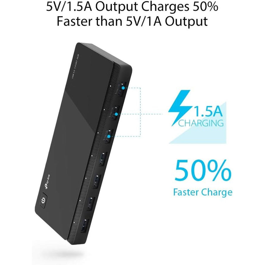 TP-Link UH700 7-Port USB 3.0 Hub – 5Gbps High-Speed Data Transfer