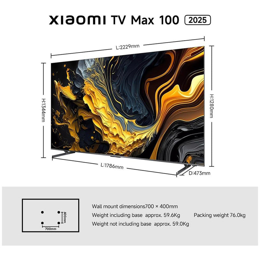 Xiaomi TV Max 100″ Google TV – 2025