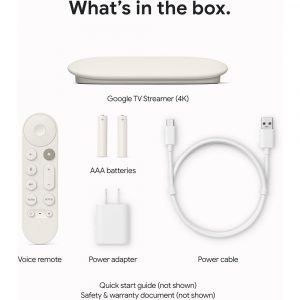 Google TV Streamer 4K with Voice Remote