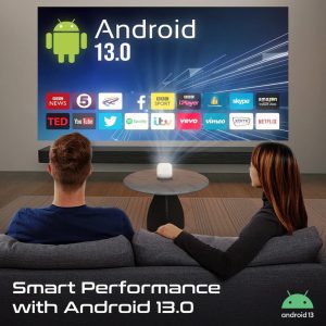 Promate CubeCast-2 Android 13 Portable Projector
